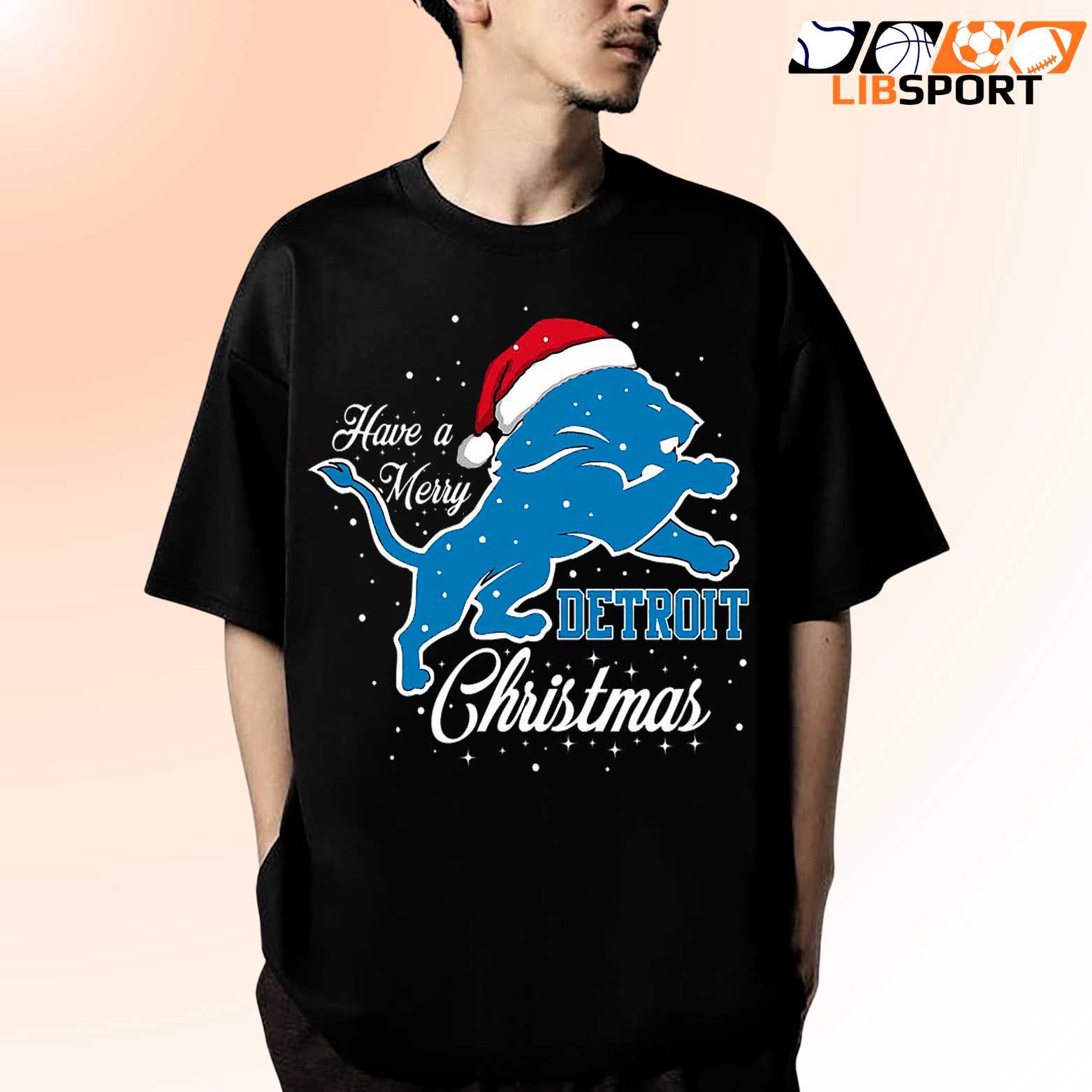 Detroit Lions Holiday Season T-Shirt, Nfl Christmas Tee, Unisex Fanwear